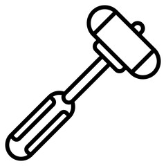 reflex hammer single icon