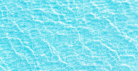turquoise water aerial view, blue sea with small ripples