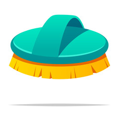 Pet grooming brush vector isolated illustration