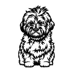 Goldendoodle Dog Breed - Pet Vector Cut file, Dog Silhouette Stencil - Cricut file