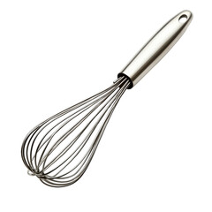 Fototapeta premium Stainless Steel Kitchen Whisk for Perfect Culinary Mixing on transparent background
