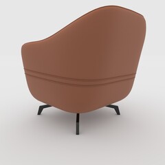 3d render armchair design element. Furniture Collection