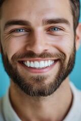 Fototapeta premium Man with Beard Smiling