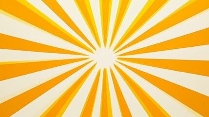 Obraz premium Radiating yellow and white abstract sunburst pattern.