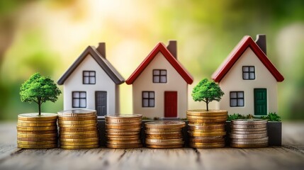 Conceptual illustration highlighting the benefits of investing in real estate.