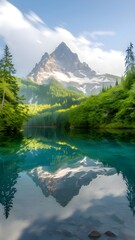 lake in the mountains