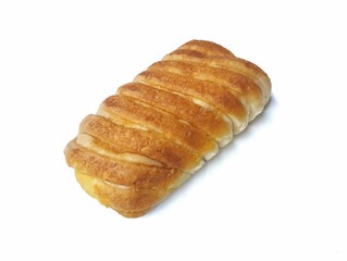 croissant or Toast bread isolated on white background