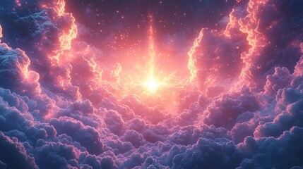 Vibrant Pop Art Background with Thunder Explosion Illustration in Comic Style