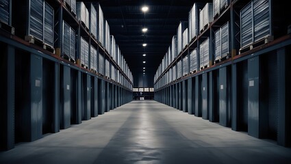 Empty warehouse typical storage for distribution good,Warehouses are used by manufacturers for importers exporters business