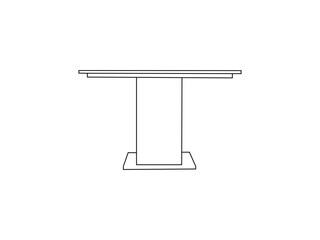 Table Design Vector Art Illustration