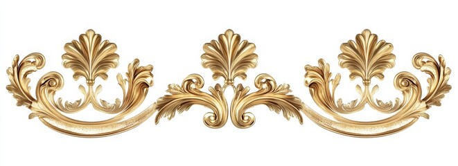 Golden ornate decorative element.