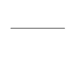 Horizontal straight line