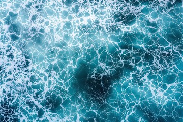 Abstract blue and white textured water background with intricate patterns.