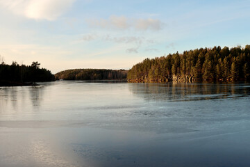 Ice on the lake