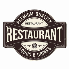 Obraz premium Premium Quality Restaurant Vintage Emblem Design