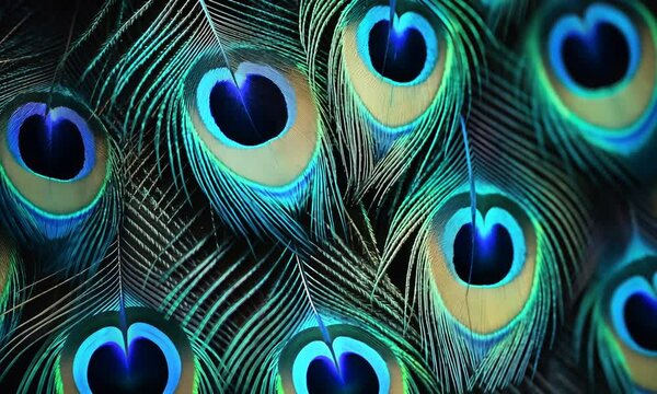 Peacock feather background