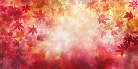 Autumnal leaves background with red, orange, and yellow foliage.