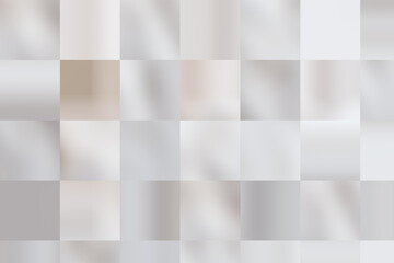 seamless square grid with organic wave motion design pattern, multicolored in silky shiny silver, beige, brown, mocha, pastel colors, movement