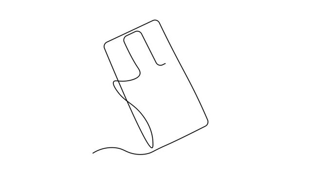 Abstract chocolate wrapped, Self drawing animation one continuous line draw, logo