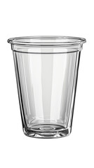 Clear Plastic Cup Disposable Beverage Container Mockup