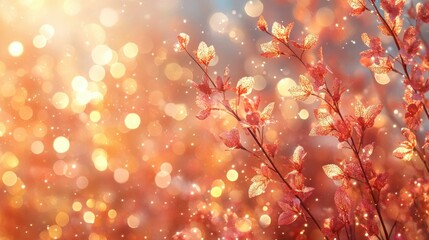 Golden Sparkle Shimmering Abstract Background for Festive Celebration Design