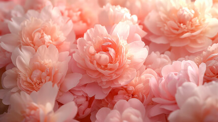 Soft Pink Peony Bouquet. Generative AI