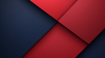 Fototapeta premium Abstract Red and Blue Geometric Design