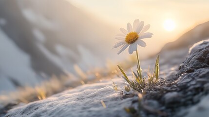 soft background card with simple flower