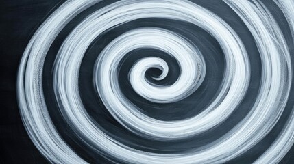 Obraz premium Chalkboard abstract background idea. A visually striking swirl of monochromatic colors creating a hypnotic illusion.