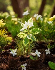  plant day greening and planting afforestation flowering 