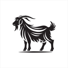 goat silhouette illustration