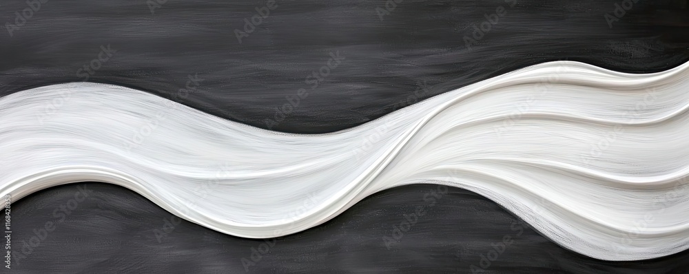Aufkleber Chalkboard abstract background idea. Abstract wave pattern in white over a dark background for modern design applications.