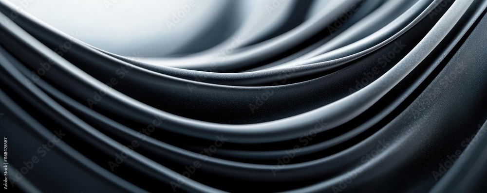 Poster Chalkboard abstract background idea. Abstract texture of flowing fabric in dark tones creating a visual depth and elegance.