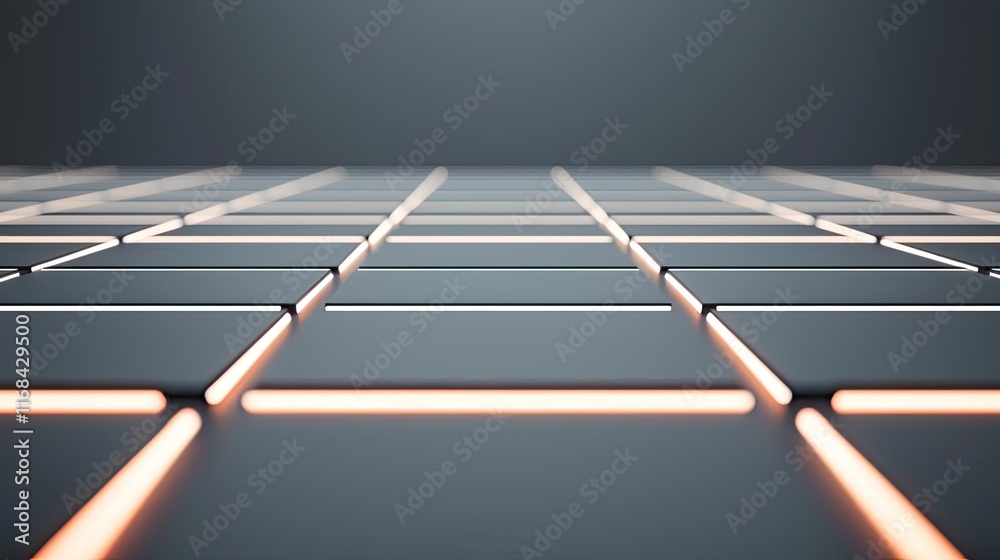Poster Grid abstract background idea. Futuristic grid design with glowing lines, perfect for tech-related themes.