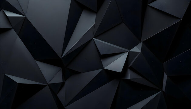 Fondo oscuro y futurista, con bloques triangulares. Textura de pared con un patr&oacute;n de baldosas triangulares en 3D.