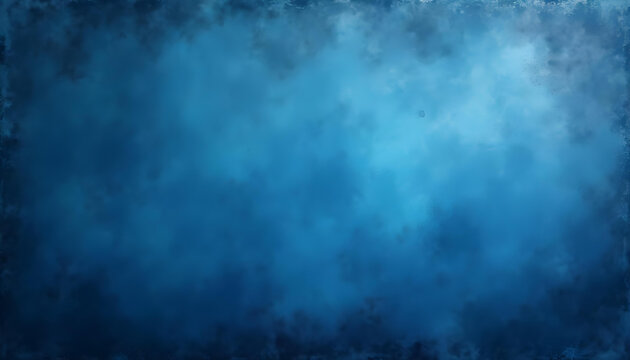 Fondo abstracto azul oscuro grunge pared textura de hormig&oacute;n o niebla