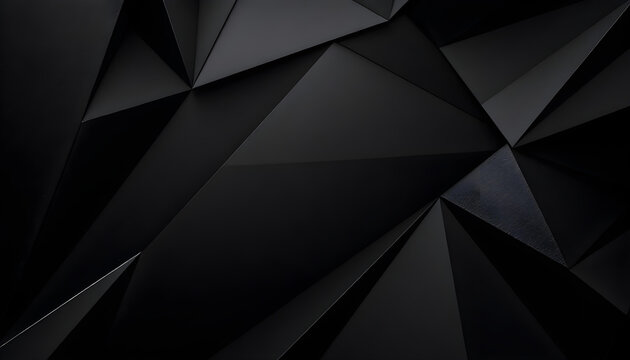 Fondo oscuro y futurista, con bloques triangulares. Textura de pared con un patrón de baldosas triangulares en 3D.