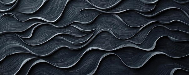 Chalkboard abstract background idea. Abstract dark waves create depth and texture, ideal for modern designs and backgrounds.