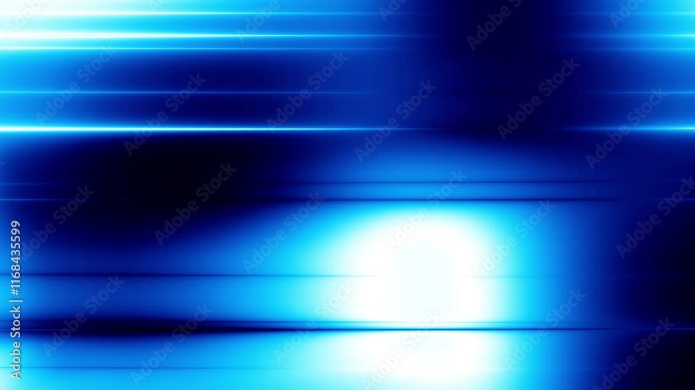 Aufkleber This captivating Dynamic Blue Abstract Background features soft and elegant light effects, making it perfect for various creative projects. Loop