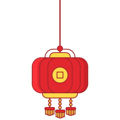 Flat Chinese Lantern Hanging Decoration