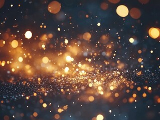 Fototapeta premium Austere Starry Night with Blurred Bokeh