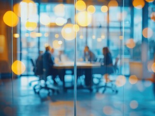 Busy Corporate Conference Room