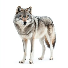 Wolf in snowy landscape