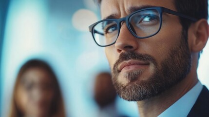 Businessman with Intense Expression