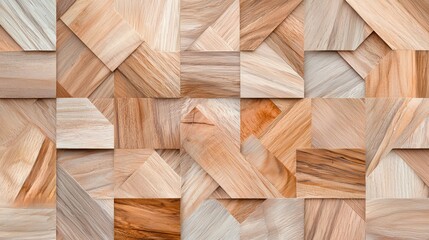 Abstract Geometric Light Brown Wood Texture Background