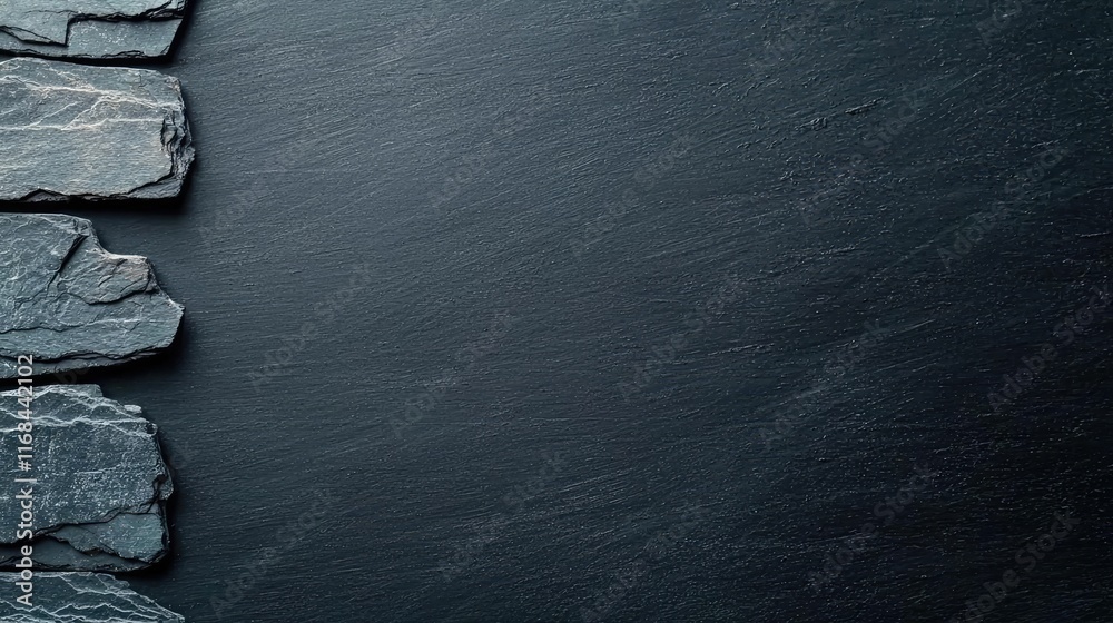 Aufkleber Chalkboard abstract background idea. An elegant slate stone surface with a textured design for modern architecture.