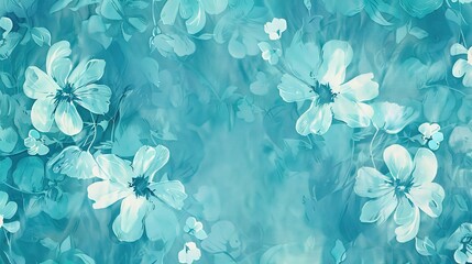 Fototapeta premium aqua marine seamless pattern wallpaper