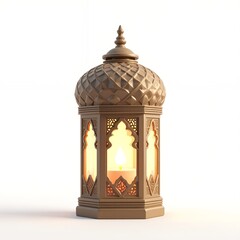 Gleaming Ramadan Lantern: A Symbol of Light and Hope