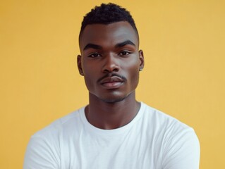 Obraz premium Genuine and Confident Portrait of a Young Man