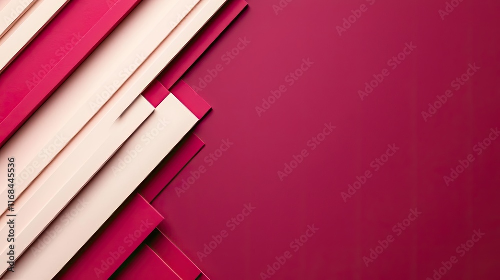 Aufkleber Grid abstract background idea. Abstract layered design with shades of red and beige for modern backgrounds.